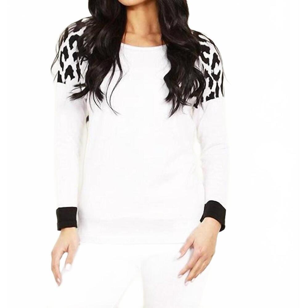 NEW ANGEL APPAREL zebra top in white/black